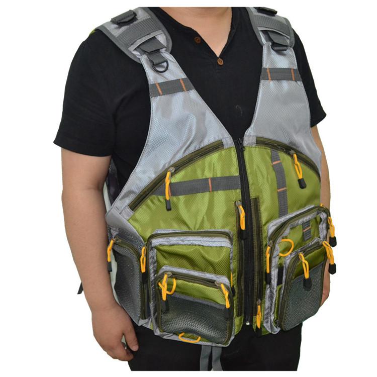 Outdoor Adjustable Size Fly Fishing Vest Backpack