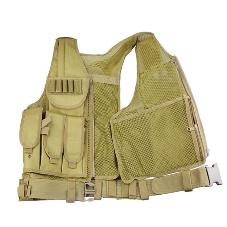 Outdoor Multi-functional Breathable Police Army Desert Molle Military Tactical Vest