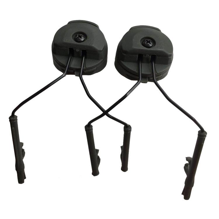 2pcs Nylon Helmet ARC Rail Suspension Headset Support For Peltor Comtac