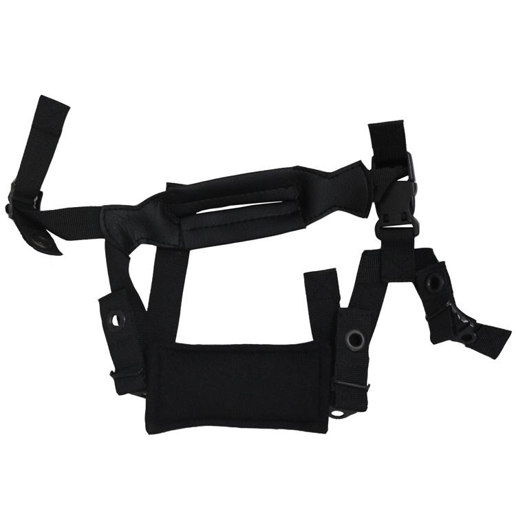 Nylon Leather Chin Strap 4 Point Suspension System in Helmet