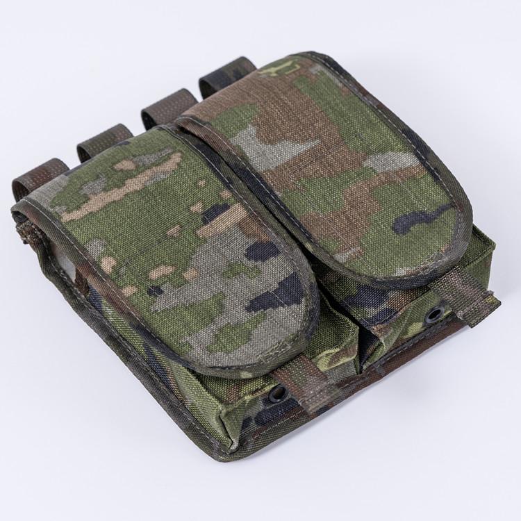 Military pocket double pistol charger holder for SOFT ARMOR made by army camouflage IR fabric FUSA HK DOUBLE POUCH