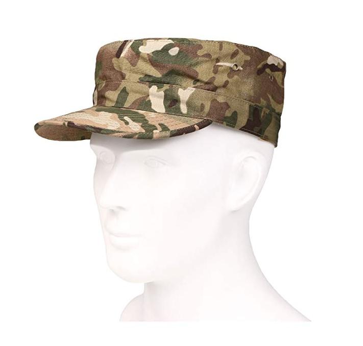 Tactical Basic Everyday Military Style Washed Cotton Vintage Flat Top Hat