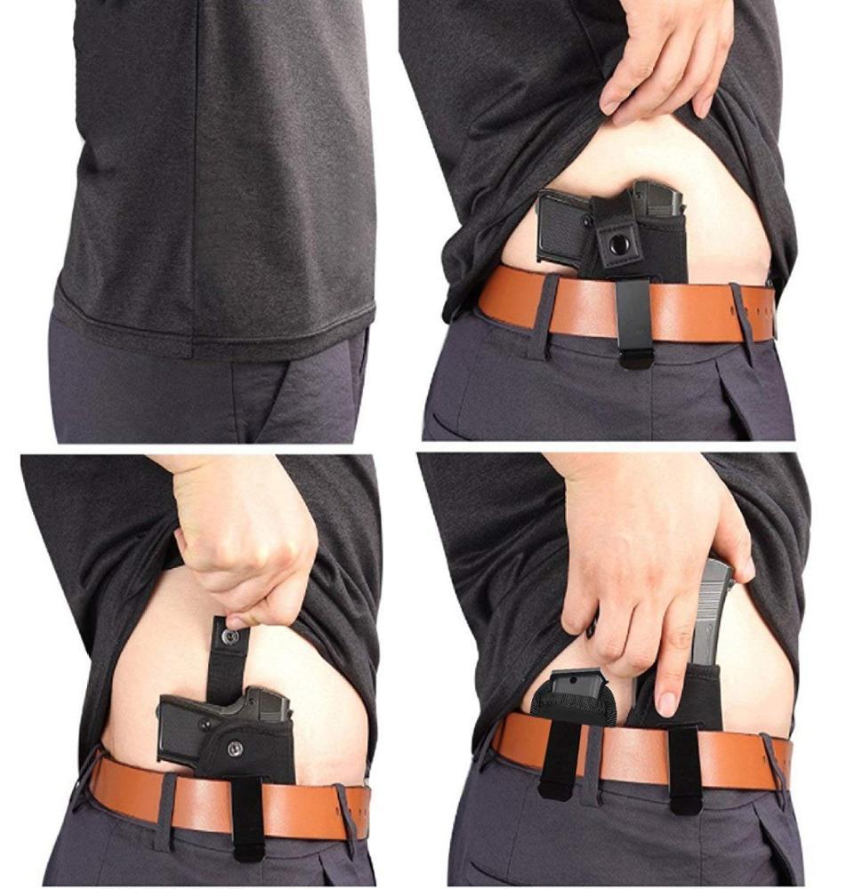 Western Universal Military Tactical Belly Belt Concealed Hand Gun Holster