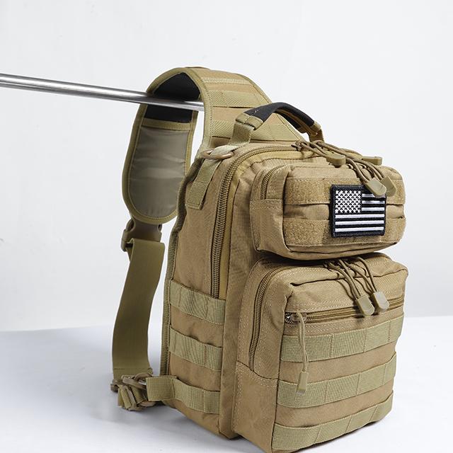 one shoulder chest pack nylon backpack military tactical sling bag