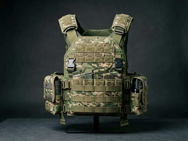 MOLLE plate carrier tactical vest ranger green 500D Cordura