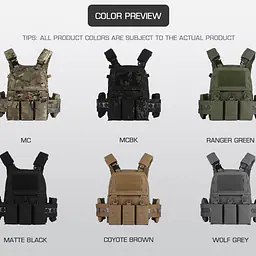 VE-75-V5-piece quick-disassembly tactical vest with a multi-functional MOLLE back zipper system 9