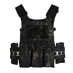 VE-75-V5-piece quick-disassembly tactical vest with a multi-functional MOLLE back zipper system 11