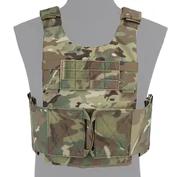 VE-73-LV-119 Tactical Vest - Side Quick-Release Pocket - Extension Zipper - Kevlar Fabric Chest Insert 1