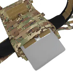 VE-71-AVS MBAV Trapezoidal Panel Bag Quick-Release Tactical Vest, compatible with SAPI MBAV Bulletproof Panel Soft Liner 12
