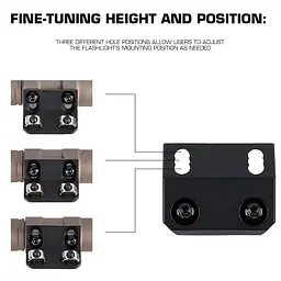 FL-ACC-43-Flashlight Side Base （M-LOK） 5