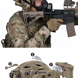 HL-40-Modular ARC Rail SF Helmet Set 12