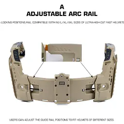 HL-40-Modular ARC Rail SF Helmet Set 13