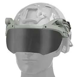 Helmet Hanging Flipped Goggles 2