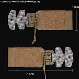 VE-75-ACC-16-V5 PC Tactical Plate Carrier Quick Release Buckle Kit 2pcs 2