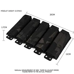VE-ACC-37-Multi-Purpose Quintuple Flexible Pistol Mag Pouch 9