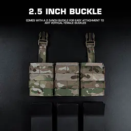 MG-F-21-FAST 5.56 Triple Mag Pouch (Medium) Front Panel 7