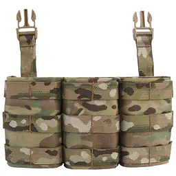 MG-F-24-FAST 7.62 Triple Mag Pouch (Long) Front Panel 1