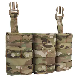 MG-F-24-FAST 7.62 Triple Mag Pouch (Long) Front Panel 2