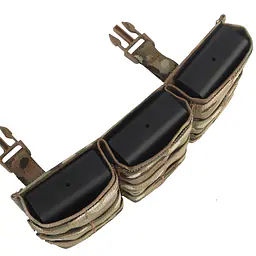MG-F-24-FAST 7.62 Triple Mag Pouch (Long) Front Panel 6