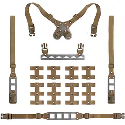 Modular Tactical Camouflage Chest Hanger With 4